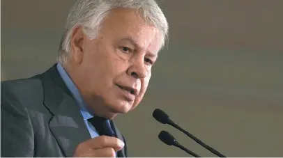  ?? / AFP ?? Felipe González fue escogido como el “Español Universal 2021” por la Fundación Independie­nte.