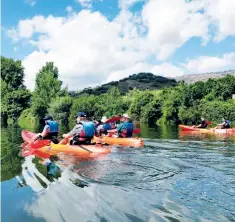  ??  ?? Health-conscious cruising: Canoe on the Douro, take a guided hike to a castle, or try yoga on the sundeck (top)