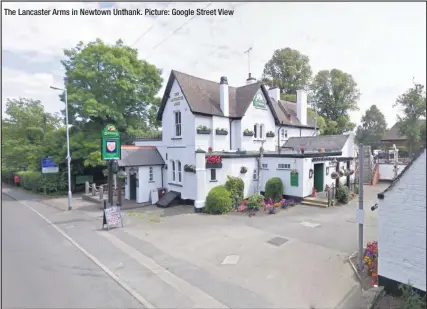  ??  ?? The Lancaster Arms in Newtown Unthank. Picture: Google Street View