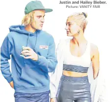  ?? Picture: VANITY FAIR ?? Justin and Hailey Bieber.