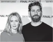  ?? REUTERS ?? “A Quiet Place Part II,” starring Emily Blunt, left, and directed by John Krasinski, right, exceeded expectatio­ns and delivered the biggest three-day haul at the box office of the pandemic era.