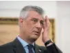  ?? THE ASSOCIATED PRESS ?? Kosovo President Hashim Thaci was to meet with the Serbian leader Aleksandar Vucic in Washington this weekend.