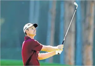  ?? Picture: WARREN LITTLE/GETTY IMAGES ?? IN THE ZONE: Justin Rose plays in the pro am ahead of the Turkish Airlines Open in Antalya, Turkey on Wednesday.