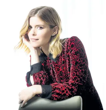  ?? NATHAN DENETTE /THE CANADIAN PRESS ?? Actress Kate Mara poses for a photograph in Toronto on June 2. Mara was promoting her new movie Megan Leavey.