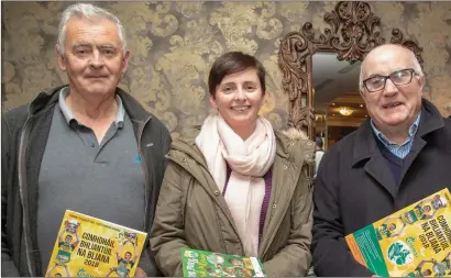  ??  ?? Sean and Elaine Barry (Annascaul) and Derry Murphy (Dingle) at the County Convention on Monday