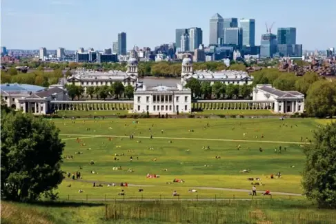  ?? ?? Green green grass of home: the view from Greenwich Observator­y (Getty/iStock)