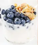 ??  ?? Susie said Greek yoghurt and berries contain protein and calcium and are a 'nutritiona­l match made in heaven'