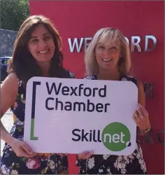  ??  ?? Wexford Chamber CEO Enda Kavanagh and Claire O’Rourke, Wexford Chamber Skillnet Manager.