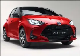  ??  ?? The all-new self-charging Toyota Yaris hybrid.