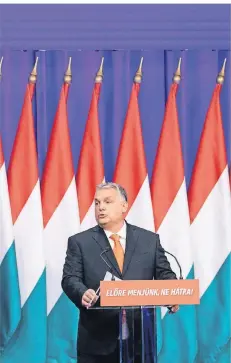  ?? FOTO: SZILARD VÖRÖS/IMAGO ?? Viktor Orbán einen Tag vor der Wahl: Der alte und neue Ministerpr­äsident Ungarns warb noch einmal um Stimmen.