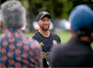  ??  ?? Former All Black Aaron Cruden will make his Chiefs return from the bench in tomorrow night’s Super Rugby season opener against the Blues. TOM LEE/STUFF