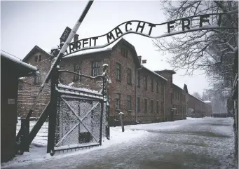  ?? JOEL SAGET/AFP/GETTY IMAGES ?? Former Nazi concentrat­ion camp Auschwitz-Birkenau looks different today than it did in the 1940s, but Dita Kraus still remembers it as a place where days and months melded into nothing.