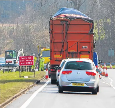  ?? Picture: Steve MacDougall. ?? Roadworks on the A9, between Pitlochry and Bruar, will begin on Monday.