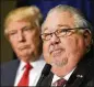  ?? CHARLIE NEIBERGALL / AP ?? Sam Clovis appears at a news conference in Dubuque, Iowa, last year before a Trump campaign rally.