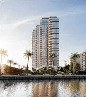  ?? PHOTOS PROVIDED ?? The 25-story tower, with architectu­re by internatio­nally acclaimed Hariri Pontarini Architects, will feature breathtaki­ng Intracoast­al Waterway and Atlantic Ocean views.