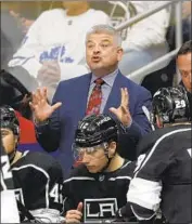  ?? Marcio Jose Sanchez Associated Press ?? KINGS COACH Todd McLellan says after moving players in and out, it’s time to “turn the ship.”