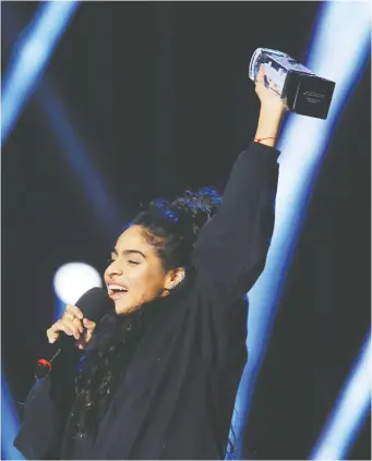  ?? DEREK RUTTAN ?? “In the past, there have been times I have felt I could hear my pain in other people’s songs and I didn’t feel alone,” says singer-songwriter Jessie Reyez. “It made me feel like I had a friend.”