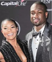  ?? JORDAN STRAUSS Invision via AP, 2013 ?? Gabrielle Union and former Miami Heat star Dwyane Wade.