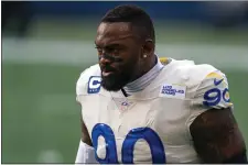  ?? STEPHEN BRASHEAR — THE ASSOCIATED PRESS ?? Defensive lineman Michael Brockers is pictured before an NFL football game against the Seattle Seahawks last year.