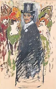  ?? COLECCIÓN PARTICULAR © SUCESIÓN PABLO PICASSO, VEGAP ?? Izquierda, Picasso: ‘Picasso con sombrero de copa’ París, 1901