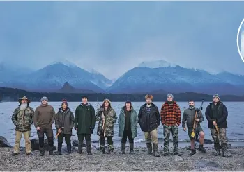  ?? ?? Ten contestant­s feature in the second season of Alone Australia, which was filmed in Fiordland,