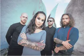  ??  ?? Ukrainian metalcore band Jinjer brings Theater on Sept. 17. its headlining tour to Sunshine