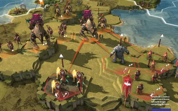  ??  ?? Amplitude’s Endless Legend was a lesson in how to design compelling factions.