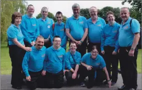  ??  ?? Members of the New Ross CUMAS band at the Fleadh Cheoil in Ennis