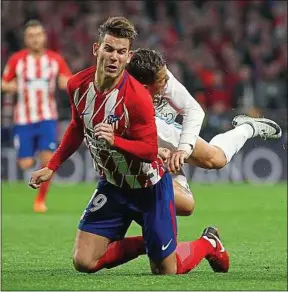  ??  ?? Lucas Hernandez joue dans son club formateur, l’Atlético de Madrid.