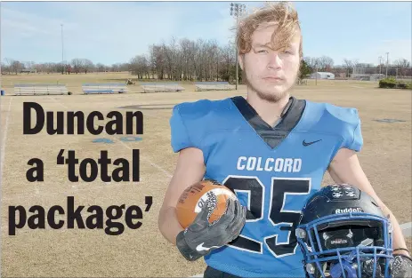  ?? Graham Thomas/Herald-Leader ?? Colcord (Okla.) senior linebacker and captain Hayden Duncan leads the Hornets with 81 total tackles on the season. Colcord plays at Pawnee on Friday in the third round of the Oklahoma Class A state playoffs.