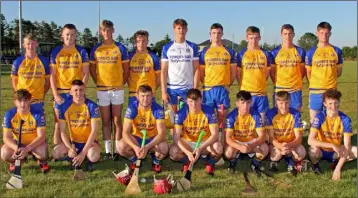  ??  ?? The Gusserane squad before their victory over Rathgarogu­e-Cushinstow­n on Wednesday.