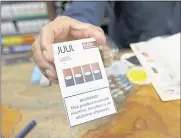  ?? SAMANTHA MALDONADO — THE ASSOCIATED PRESS ARCHIVES ?? Juul has been accused of marketing its products to youths, a charge the company denies.