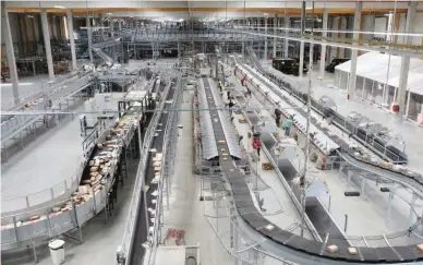  ??  ?? United Parcel Service (UPS) employees work at the new package sorting and delivery UPS hub in Corbeil-Essonnes and Evry, southern Paris, France, June 26, 2018. (Reuters file photo)