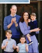  ??  ?? FAMILYTIME William und Kate bringen ihre drei Kinder mit zum Fest in Sandringha­m