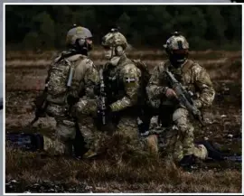  ?? FOTO: JIMMY CROONA/FÖRSVARSMA­KTEN ?? Kreativite­t og selvstaend­ighed er vigtige egenskaber for en soldat i den saerlige operations­gruppe.