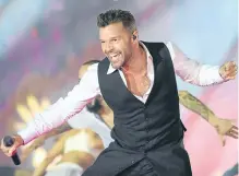  ?? EFE ?? El puertorriq­ueño Ricky Martin, uno de los invitados especiales.