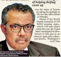  ??  ?? Director General of the World Health Organizati­on (WHO) Tedros Adhanom Ghebreyesu­s.