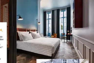  ??  ?? Housed in an 18-century building, The Hoxton hotel in Paris boasts contempora­ry rooms and Jacques’ ‘cosy’ Bar TRIP NOTES Shoebox rooms from €99 per night; Cosy rooms from €149; thehoxton.com/paris. Eurostar London St Pancras to Paris Gare du Nord, from...