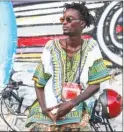  ?? Photo contribute­d ?? Senegalese rapper and musician Ibaaku wears a classic dashiki.