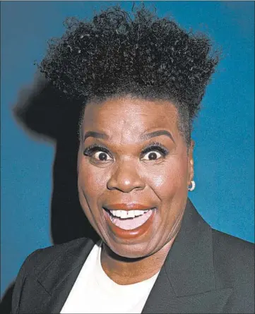  ?? RAHIM FORTUNE/THE NEW YORK TIMES ?? To perfect her funny faces, comedian Leslie Jones studied the work of Carol Burnett and Lucille Ball.