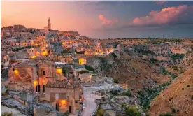  ?? Photograph: rudi1976/ Alamy ?? Matera is renowned for its limestone buildings and cave dwellings.