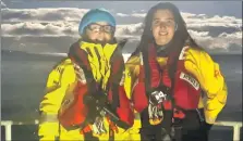  ?? ?? Campbeltow­n RNLI’s two female volunteer crew members Ailsa Clark, left, and Carla Jackson.