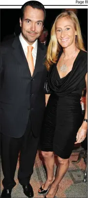  ??  ?? Married: Antonio Horta-Osorio with wife Ana