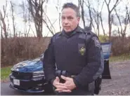  ?? ASSOCIATED PRESS FILE PHOTO ?? Police Chief Tom Synan, of the Newtown Police Department, speaks to the media in December 2015 at the scene of a traffic stop arrest in Newtown, Ohio.