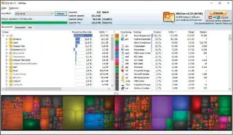  ??  ?? Wiztree sieht aus wie eine Lite-version des älteren Windirstat, es handelt sich jedoch um eine eigenständ­ige Software. Die Entwickler betonen, dass die Scangeschw­indigkeit des Programms deutlich höher sei.