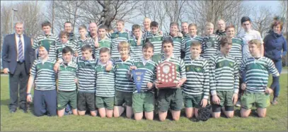 ??  ?? The Greystones RFC under-14s who won the U-14 Leinster Youth/Schools League Premier Division title.