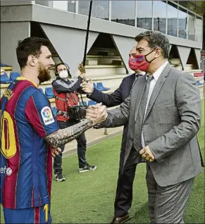  ?? FOTO: FCB ?? Messi insistió que su primera opción fue siempre quedarse en el Barça