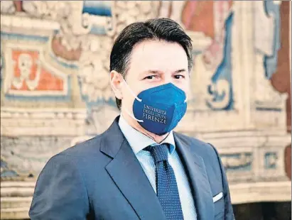  ?? UF / EFE ?? Giuseppe Conte, el pasado viernes en la Universida­d de Florencia