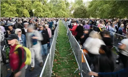  ?? Photograph: Loïc Venance/AFP/Getty Images ?? ‘There’s nothing savage about the queue. It couldn’t be more sensible and civilised.’