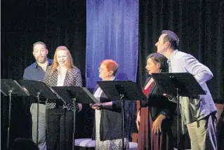  ?? WINTER PARK PLAYHOUSE ?? Winter Park Playhouse’s Florida Festival of New Musicals will be back in 2021. Pictured is a 2019 reading of “Flaming Volcano Bed & Breakfast.”